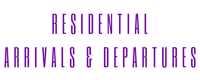 residential arrivals & departures