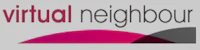 the virtual neighbourhood logo on a grey background