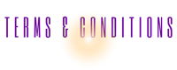 the terms and conditions logo on a black background